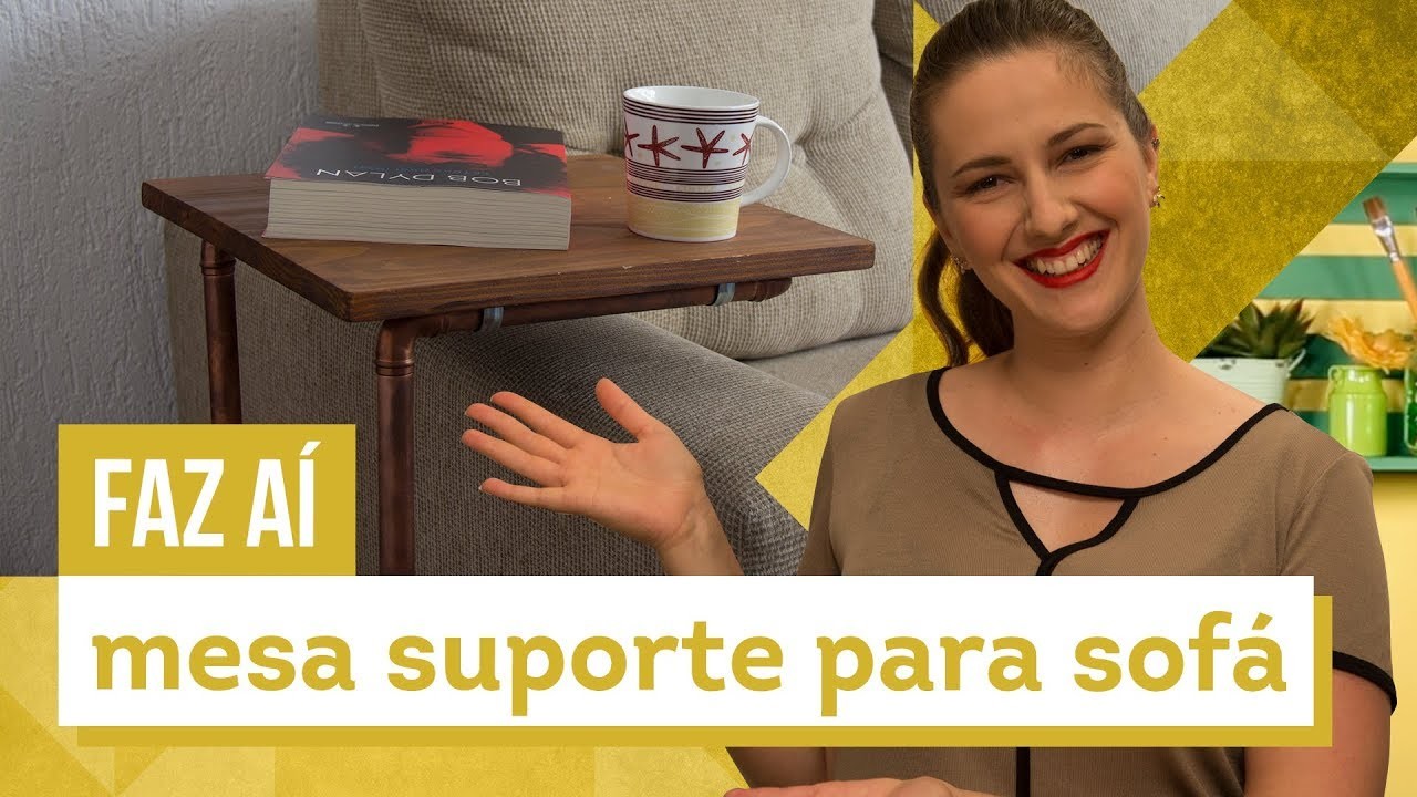 Mesa suporte para sofá - DIY com Karla Amadori - CASA DE VERDADE