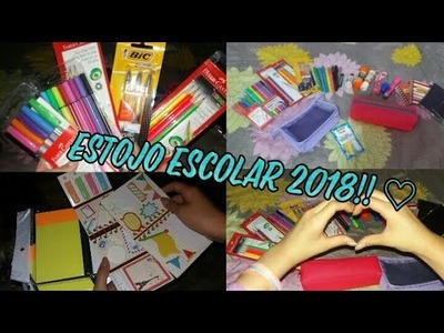 Organizando meu estojo escolar 2018!! ❤