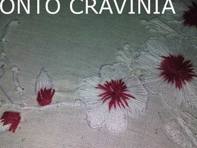 Ponto Cravinia - Exclusividade Atelie da Celia Bordados a mao novidade