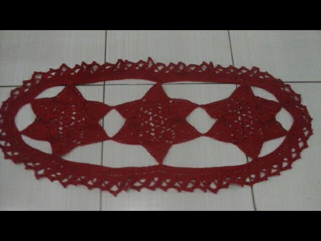☆Trilho de mesa em crochê☆《parte 1》Como fazer o Módulo.