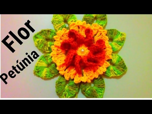 Aprenda a Fazer Flor Petúnia em Crochê Passo a Passo - Base  de Pétalas