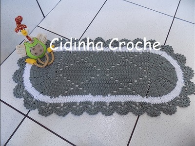 Cidinha Croche : Jogo De Cozinha Em Croche 3 Peças - Tapete Fogão-Passo A Passo-Parte 1.2