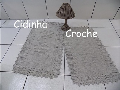 Cidinha Croche : Jogo De Tapetes Em Croche Para Quarto - Passo A Passo-Parte 1.3