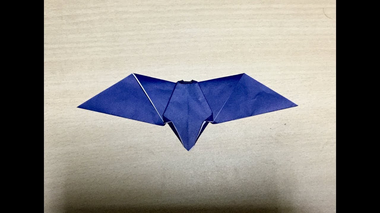 Como fazer morcego. Origami. A arte de dobrar o papel.