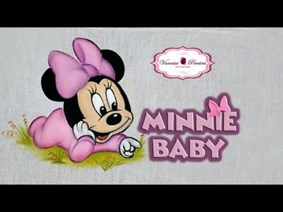 Como pintar Minnie bebê. pintura em fralda- Vanessa Pereira