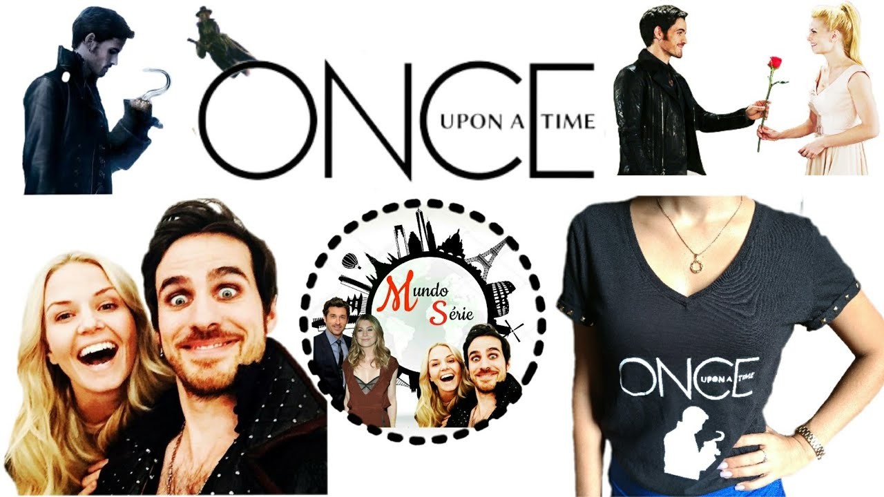 Diy- Camisa personalizada da série Once upon a time capitão gancho