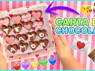 DIY CARTA DE CHOCOLATE - San Valentin KD