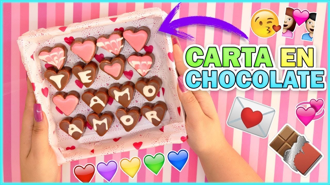 DIY CARTA DE CHOCOLATE - San Valentin KD