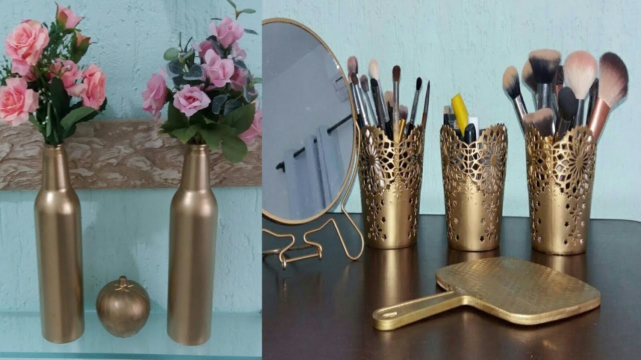 DIY: DECORAÇÃO TINTA SPRAY (DOURADA)