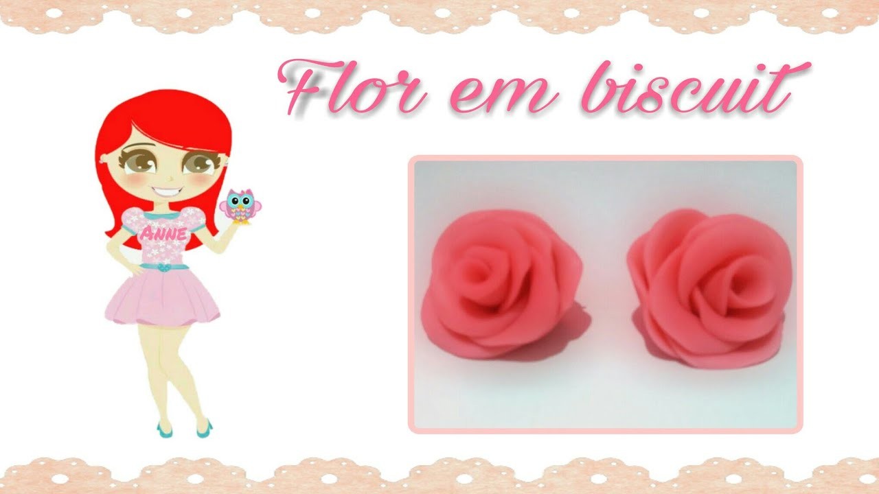 Diy-flor Fácil e rápida????????????(em biscuit)