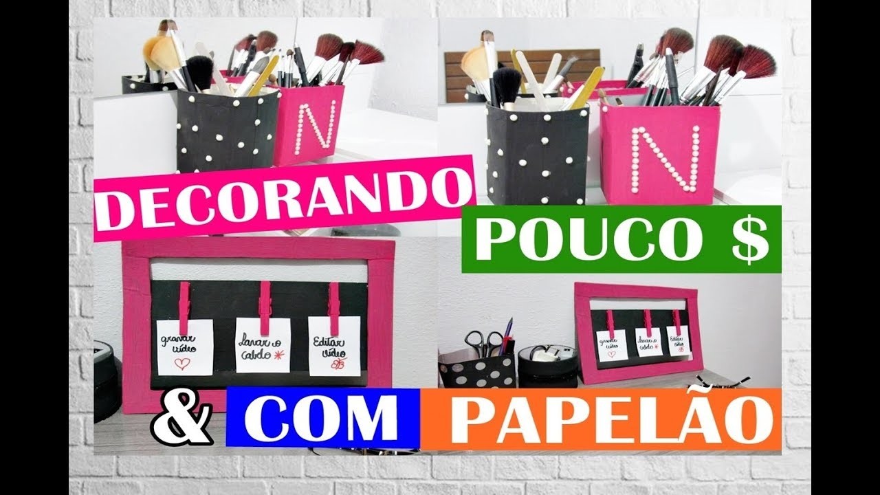 DIY: ITENS DE DECORAÇÃO SEM GASTAR QUASE NADA ♥