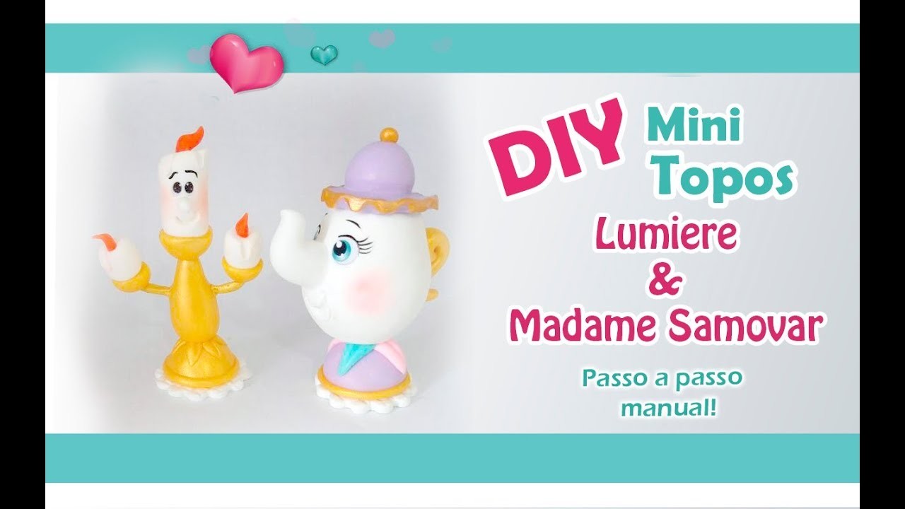 DIY - Mini topos Lumiere e Madame Samovar