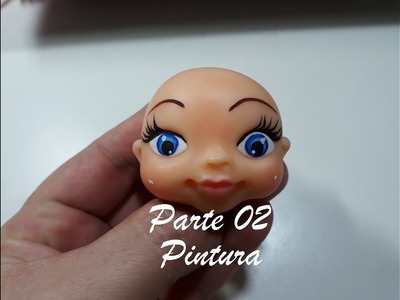 DIY- ROSTINHO MODELADO -PARTE -2. PINTURA ( Toys, Porcelana fria, polymer clay)