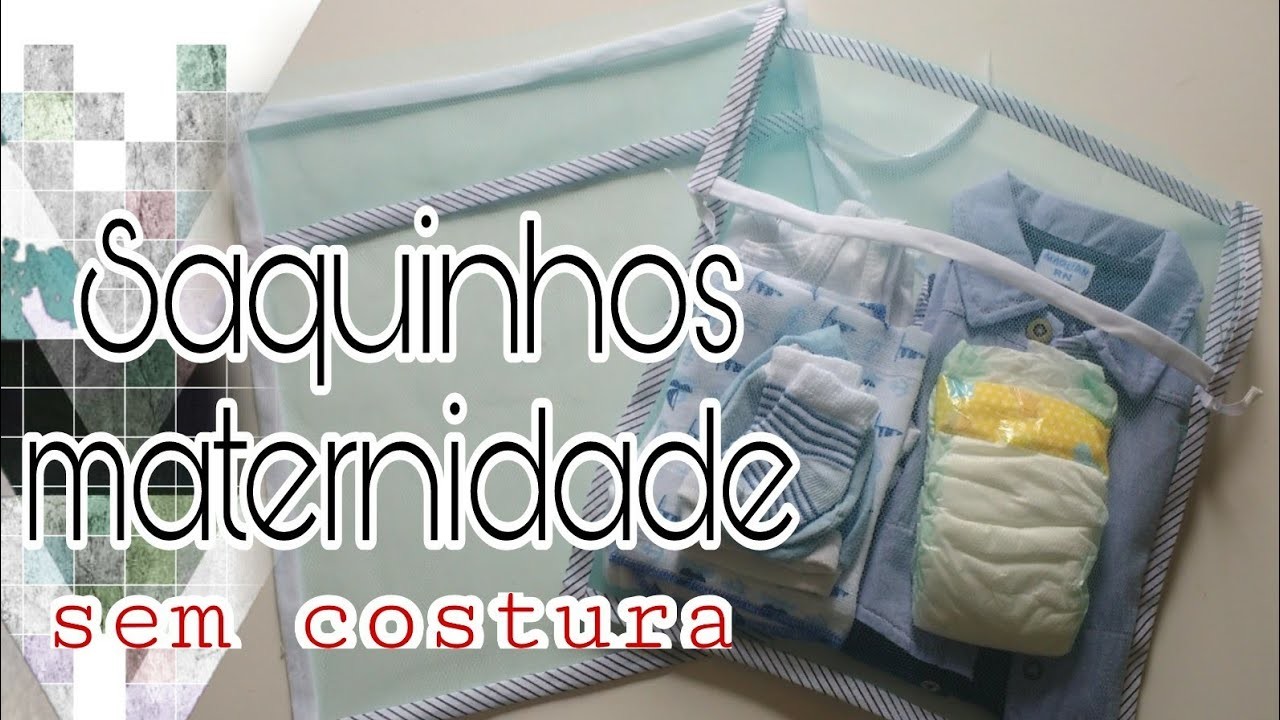 DIY Saquinhos de Maternidade feito com Tule - Gastando menos de 10 reais