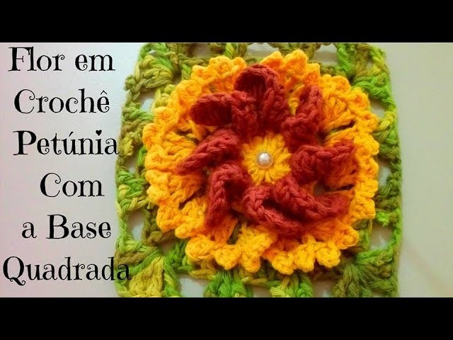 Flor Petúnia em Crochê - como fazer a Flor Petúnia em Crochê - tutorial