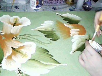 Pintando flor na passadeira