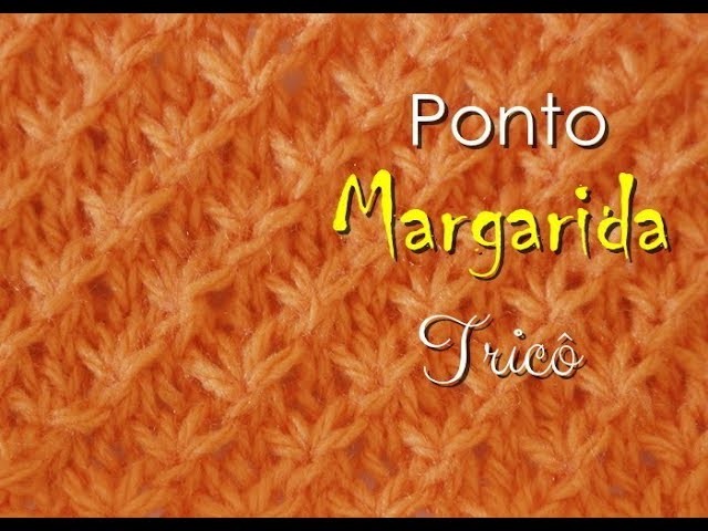 PONTO DE TRICÔ  MARGARIDA