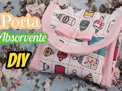 Porta ABSORVENTE - DIY - Tutorial -women's handbag sewing