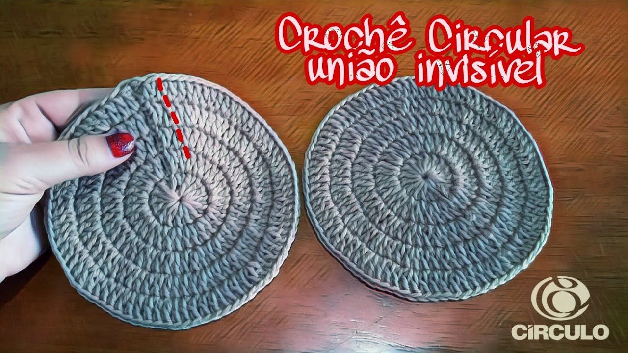 União invisível no crochê circular (Crochê Passo a Passo Claudete Azevedo)