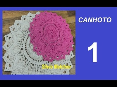 Vídeo aulas crochê - Tapete Pinhus Redondo (CANHOTO) 1.8 - Silvio Melchior