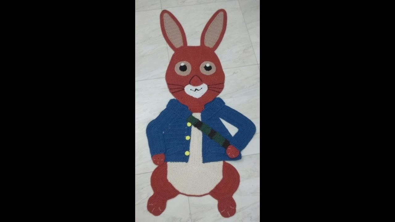 ArtêDaLê Crochê Vídeo Aula Passo a Passo Tapete Peter Rabbit -Parte 2