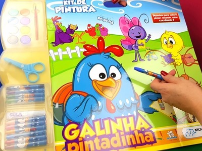 Atividades e Pintura Da Galinha Pintadinha Toy Cake Tia Fla