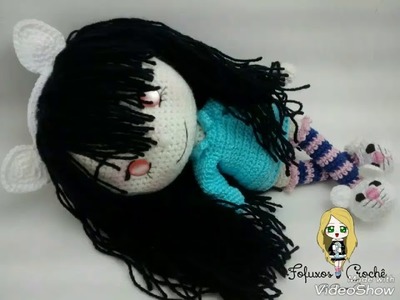 Boneca Flor amigurumi - Doll Crochet