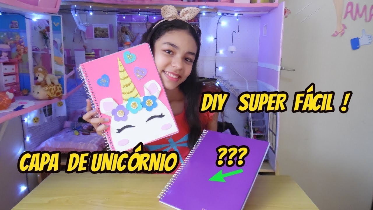 CADERNO DE UNICORNIO PERSONALIZADO