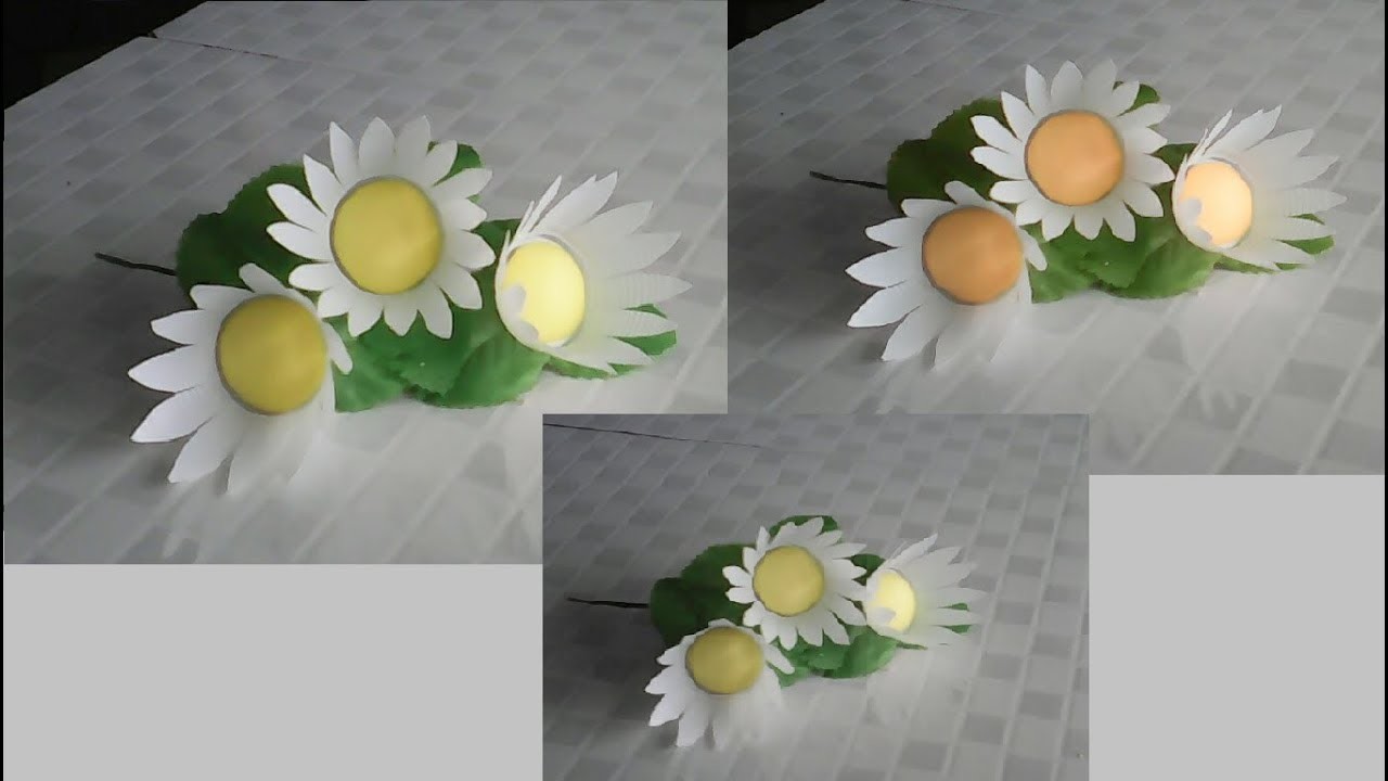 Como fazer flor de copo descartável fácil,ideias com copos descartável#artesanato