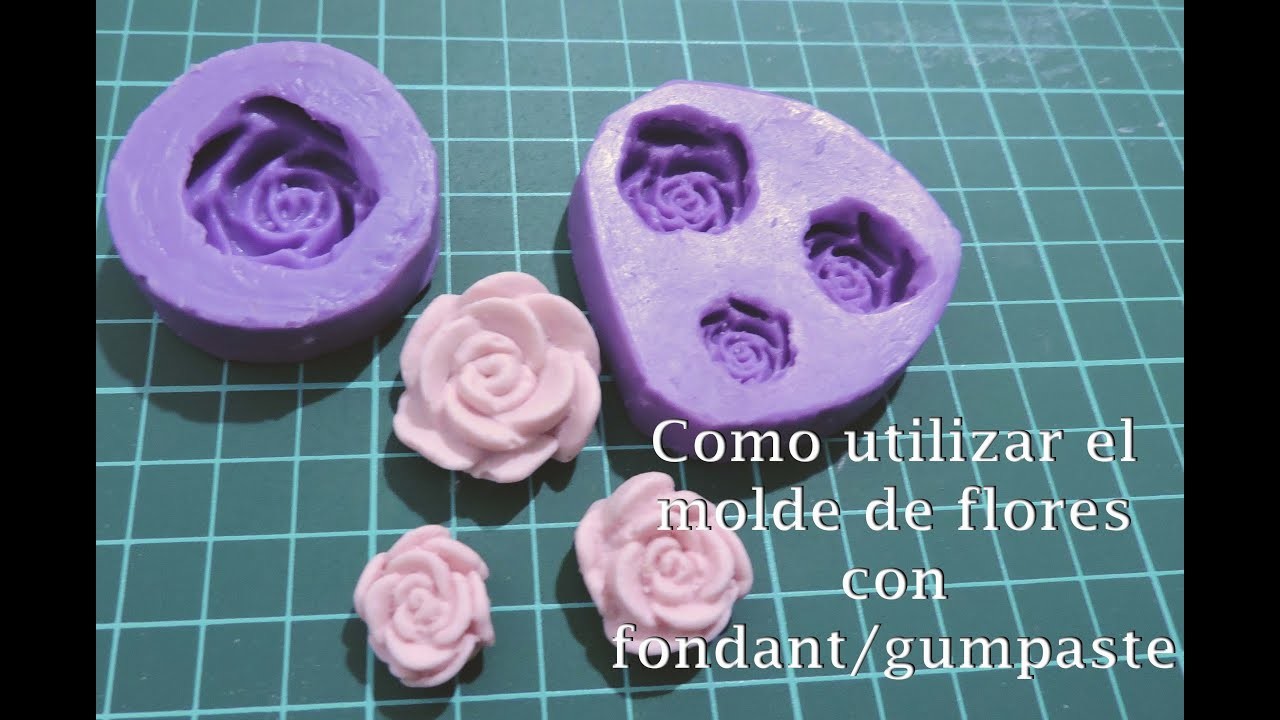 Como sacar las flores de los moldes de silicona