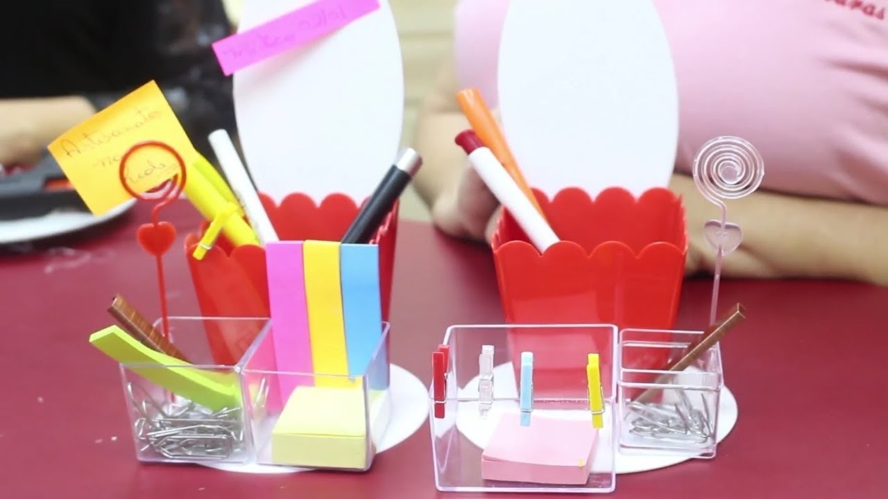 Decoração e utilidade: Organizador de escritório feito com acrílico