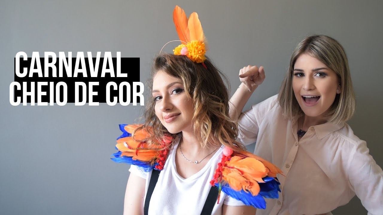 DIY  Carnavalístico Colorido | FÁCIL!  Feat. Bellinha Oliver| Frá Pinho