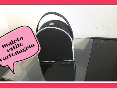 DIY | Maleta de papelão estilo cartonagem | Faça você mesmo