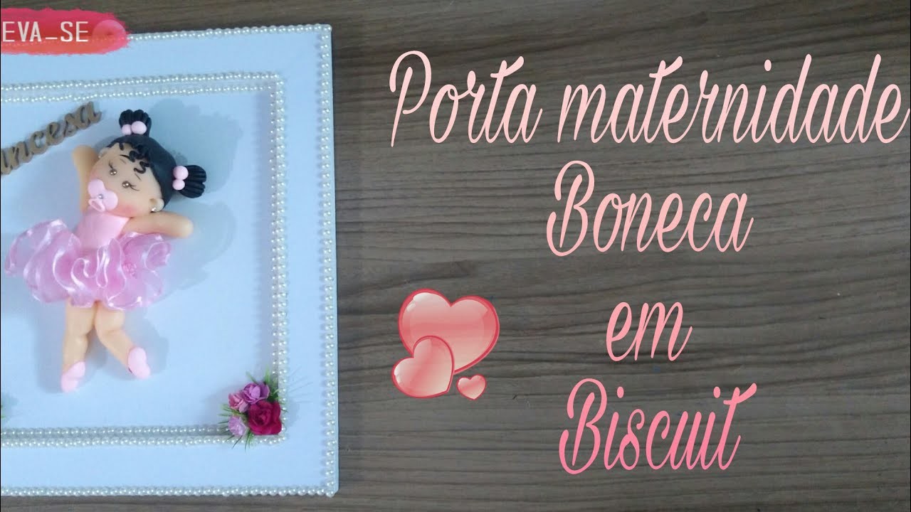 DIY Porta Maternidade Boneca em Biscuit