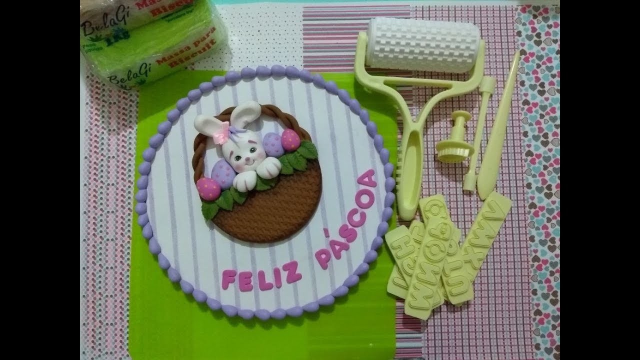 Enfeite para Páscoa #CanalAuladeBiscuit
