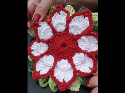Flor de crochê