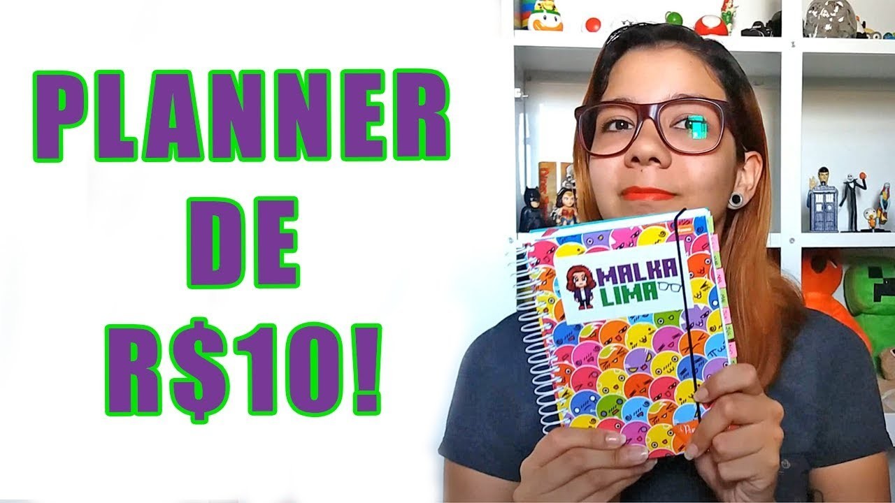 Planner de R$10 dez reais! Tranforme sua agenda baratinha em planner! #DiyPindaiba01