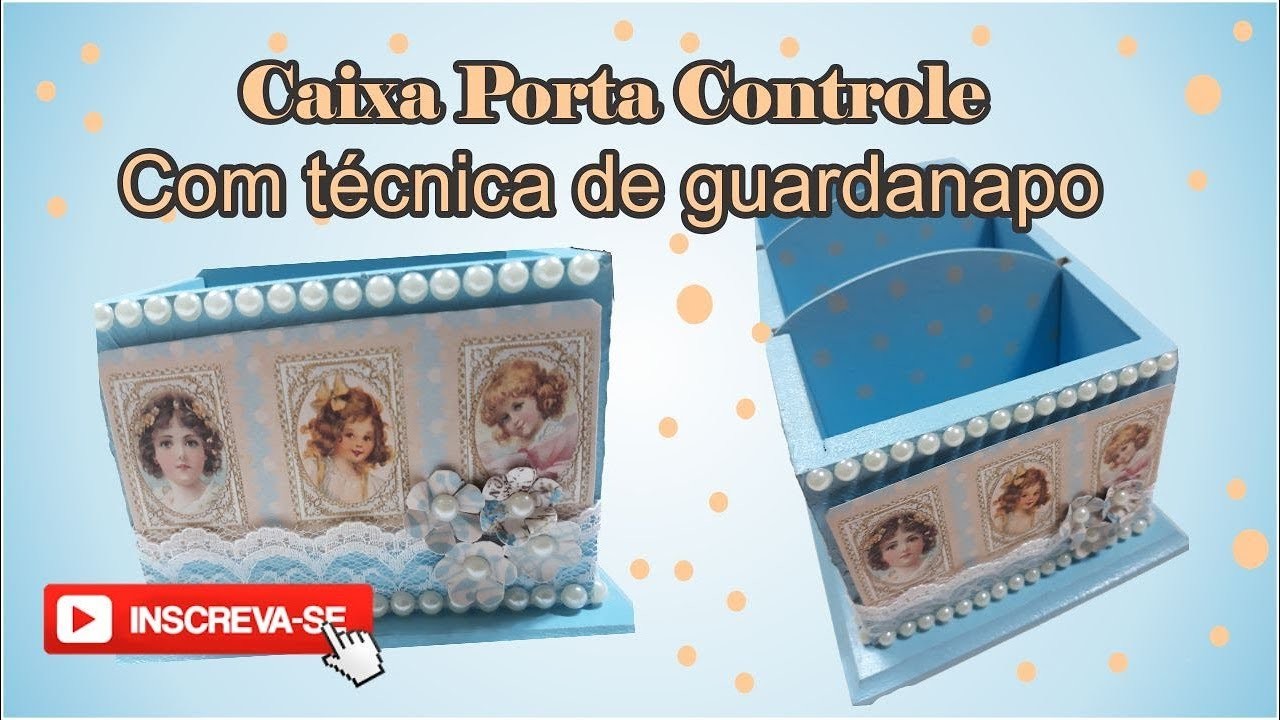 Porta controle decorado de Mdf