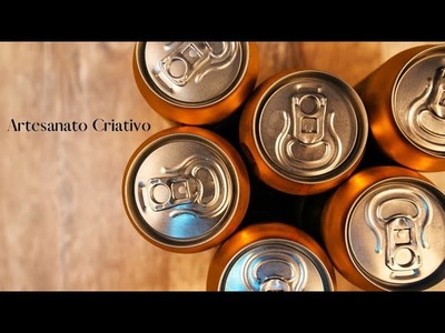 Reciclagem de latinhas
