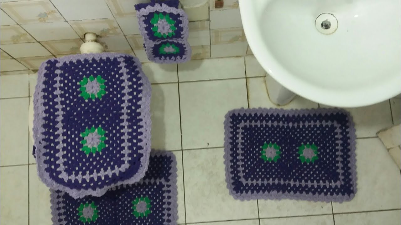 Tapete do vaso croche