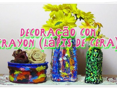 APRENDA A FAZER DECORAÇÃO EM  VIDROS USANDO LAPIS DE CERA (CRAYONS) -  ORIGINAL, DIVERTIDO E BARATO!