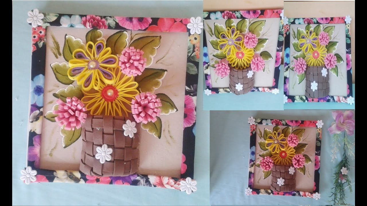 ARRANJO PARA PAREDE RECICLÁVEL #artesanato