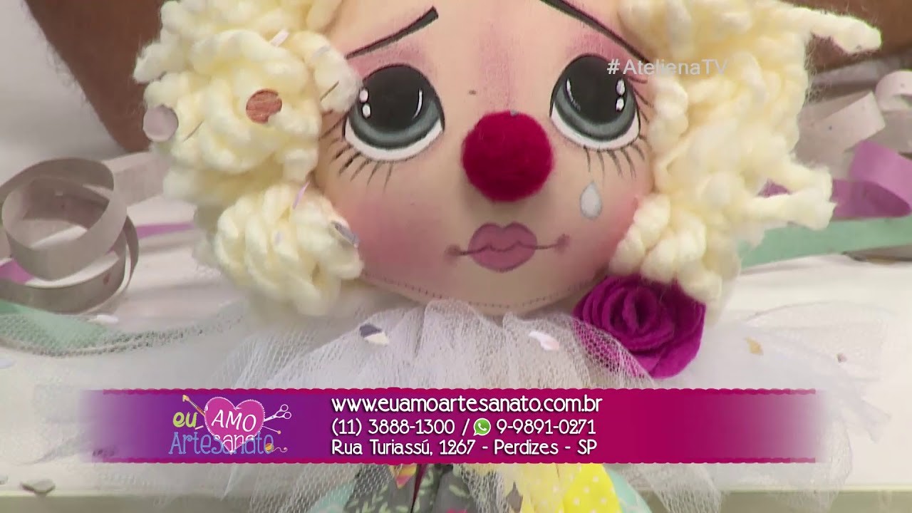 Ateliê na TV - Rede Vida - 12.02.2018 - Magali Jeremias (Pierrot)