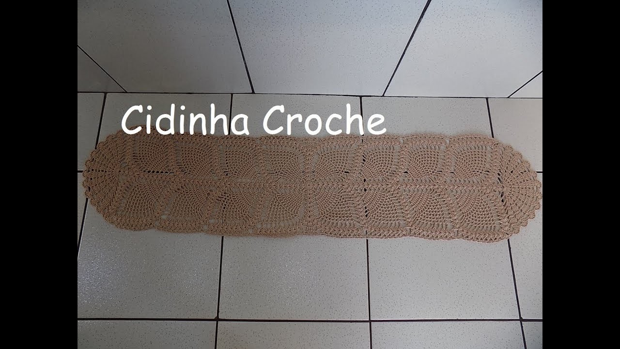 Cidinha Croche : Caminho Mesa Em Croche  Abacaxi-Passo A Passo-Parte 3\3