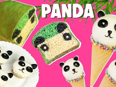 COMIDINHAS FOFAS DE PANDA: pão mágico, sorvete cake pop e cupcakes | Paula Stephânia