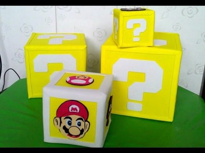 Como fazer cubo do Mario Bros por Fernanda Rodrigues.