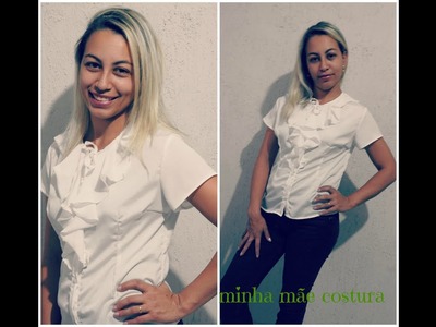 COSTURA   BLUSA COM BABADOS