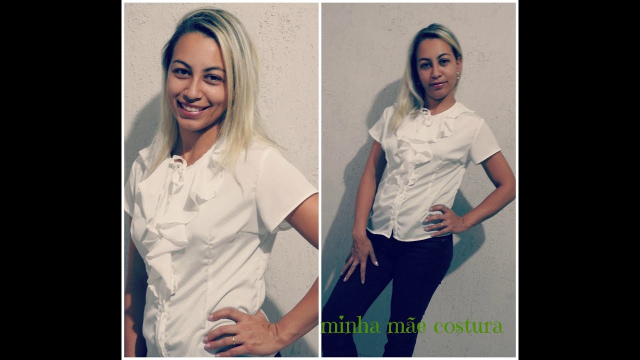 COSTURA   BLUSA COM BABADOS