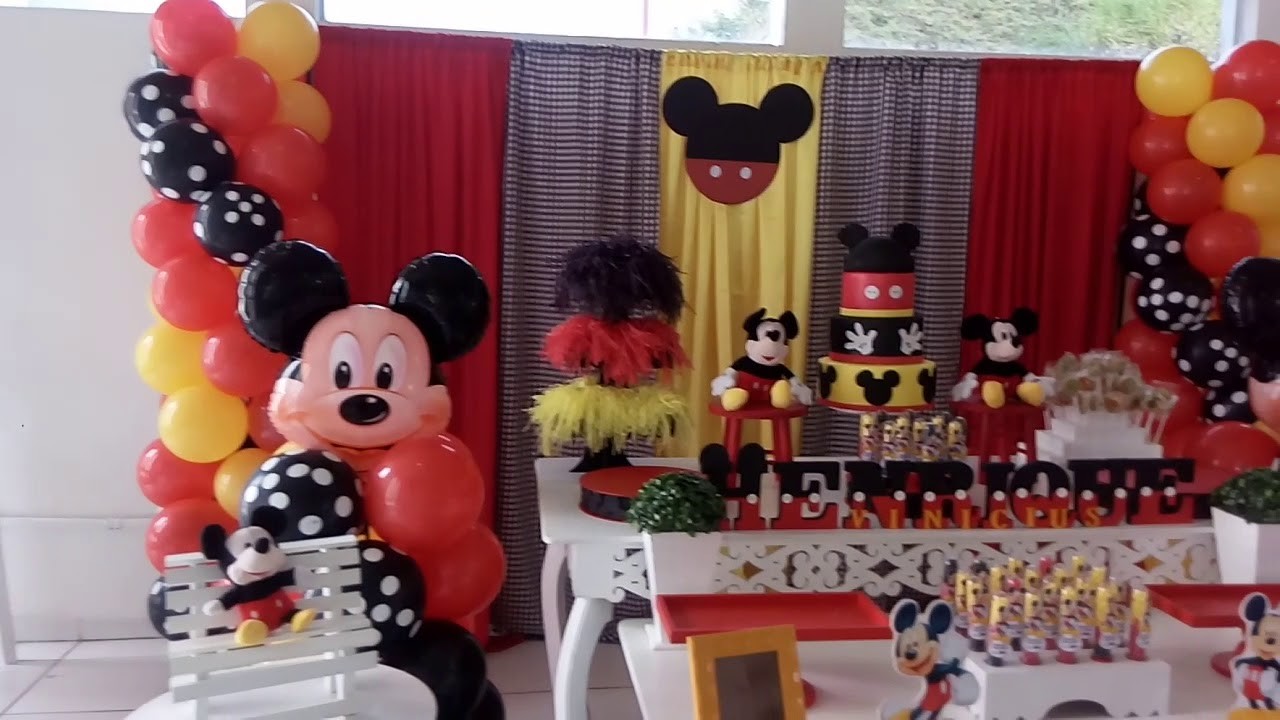 Decoração Mickey #ViniviusHenrique