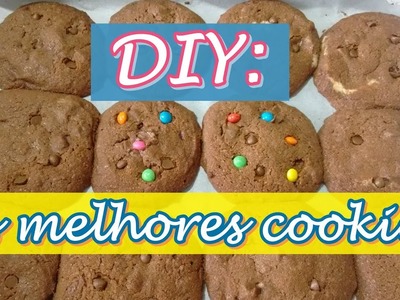 DIY: Cookies de chocolate recheados! #CozinhaDeBolso